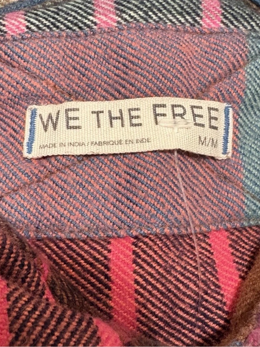 NWOT - WE THE FREE Ashley Plaid Long Sleeve Button Front Shirt - FREE PEOPLE - Picture 3 of 9